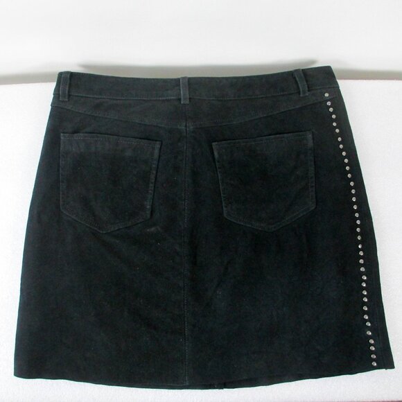 PAIGE "RYDER" STUDDED SUEDE MINI SKIRT - Picture 2 of 10